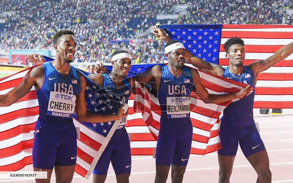 Athletics: Men's 4x400-meter relay at worlds