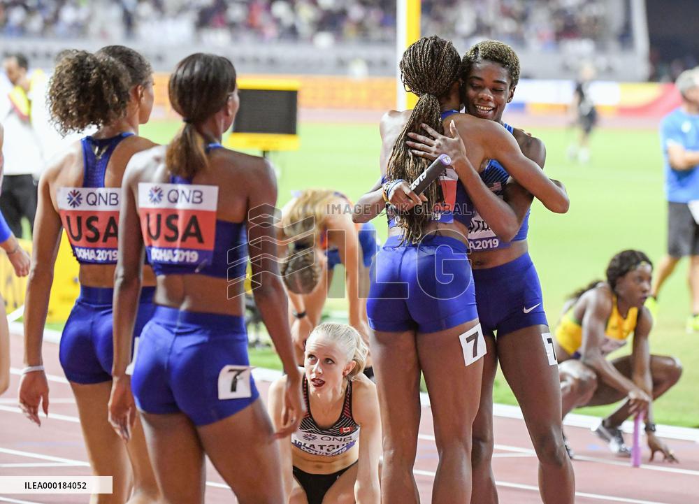 Athletics: Women's 4x400-meter relay at worlds