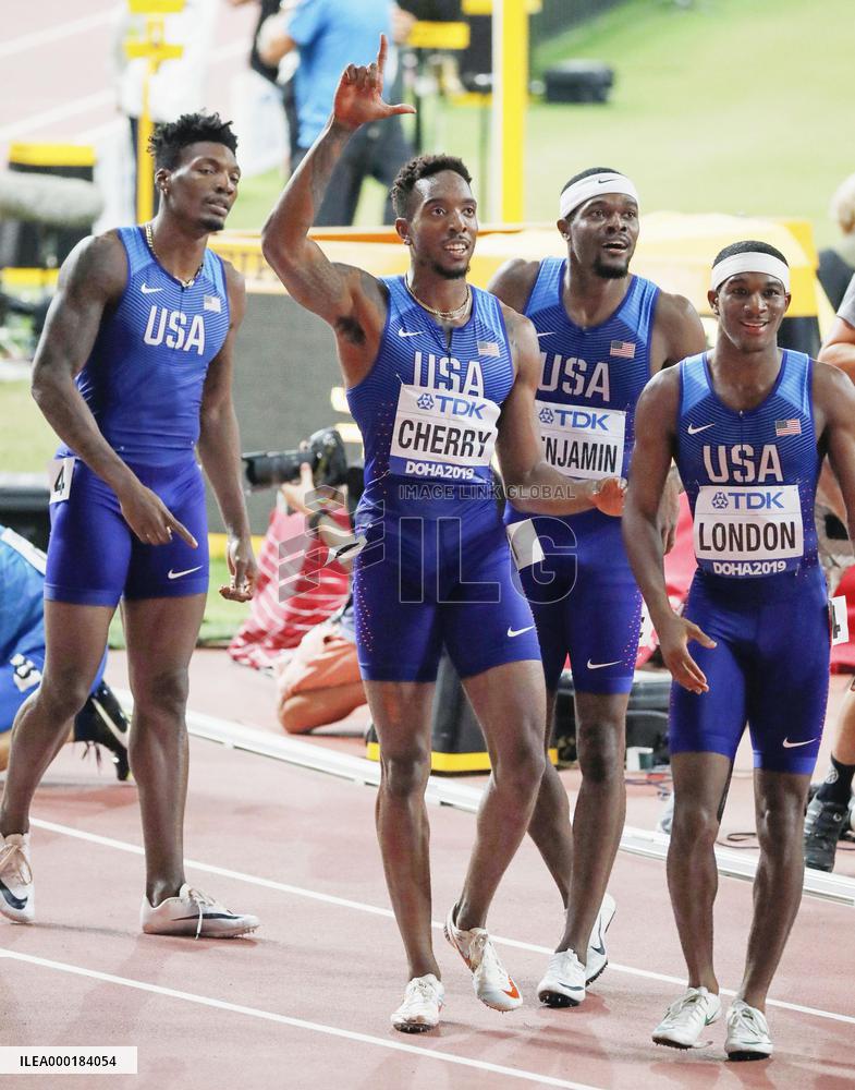 Athletics: Men's 4x400-meter relay at worlds