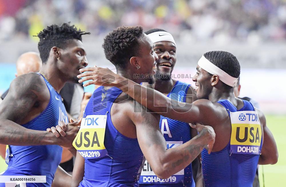 Athletics: Men's 4x400-meter relay at worlds