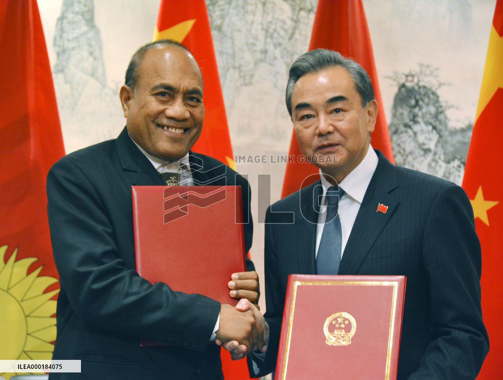 China restores diplomatic relations with Kiribati
