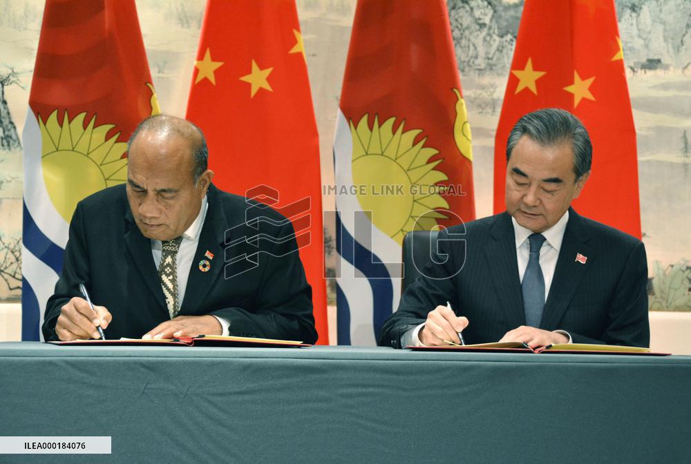 China restores diplomatic relations with Kiribati