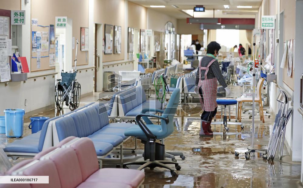 Aftermath of Typhoon Hagibis in Japan