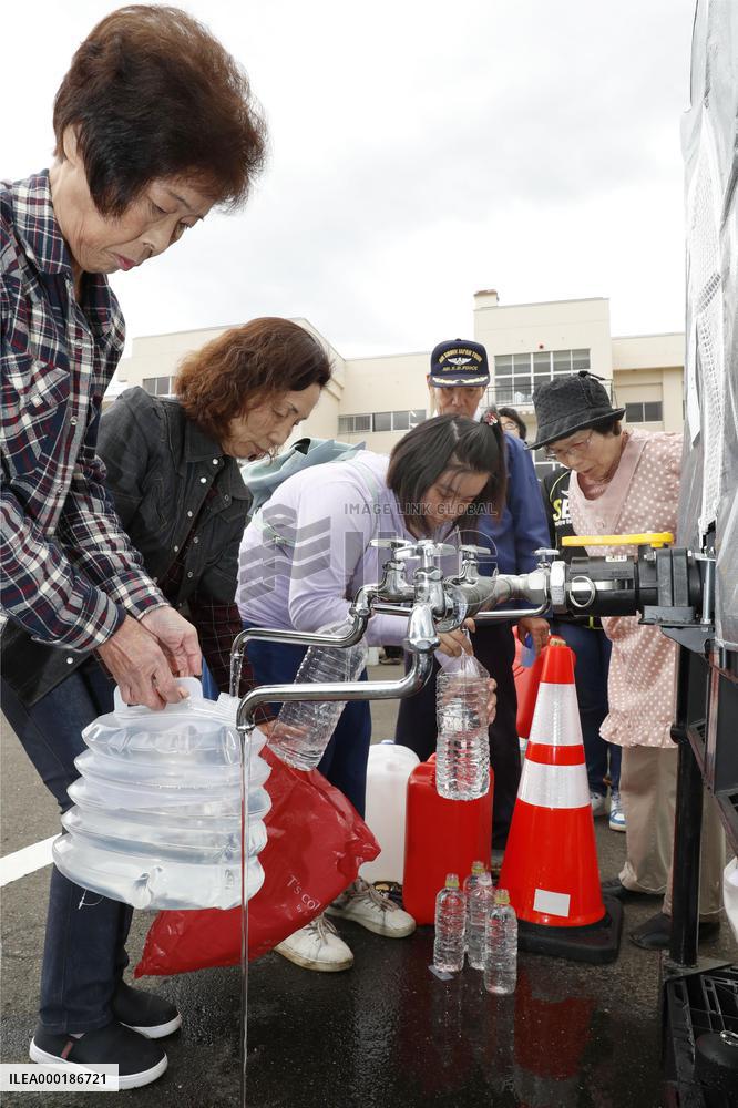 Aftermath of Typhoon Hagibis in Japan