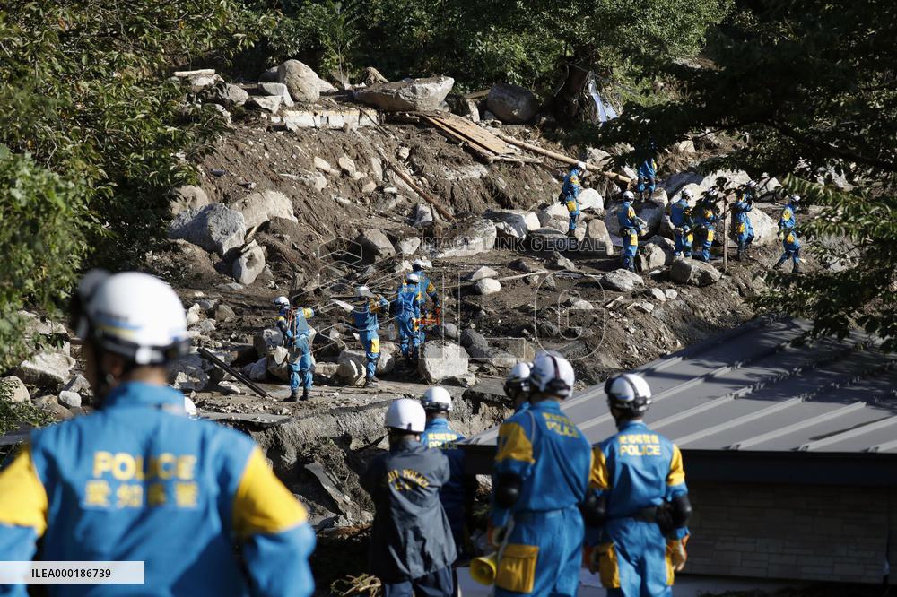 Aftermath of Typhoon Hagibis in Japan