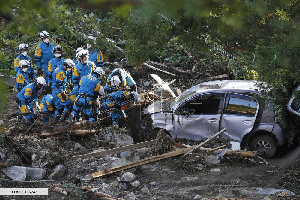 Aftermath of Typhoon Hagibis in Japan