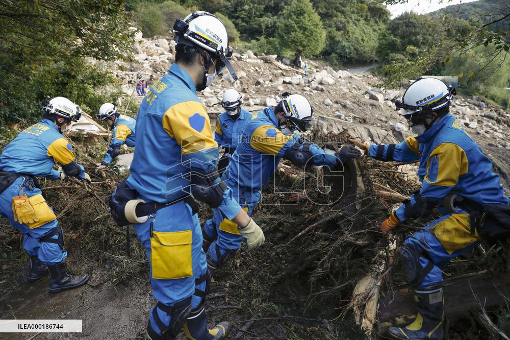 Aftermath of Typhoon Hagibis in Japan