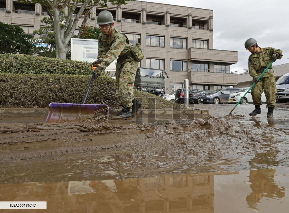 Aftermath of Typhoon Hagibis in Japan