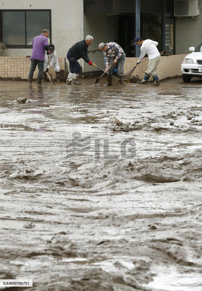 Aftermath of Typhoon Hagibis in Japan