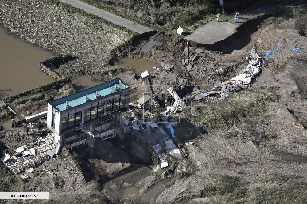 Aftermath of Typhoon Hagibis in Japan