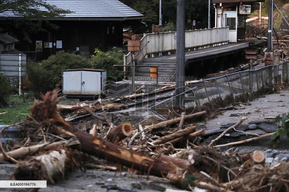 Aftermath of Typhoon Hagibis in Japan
