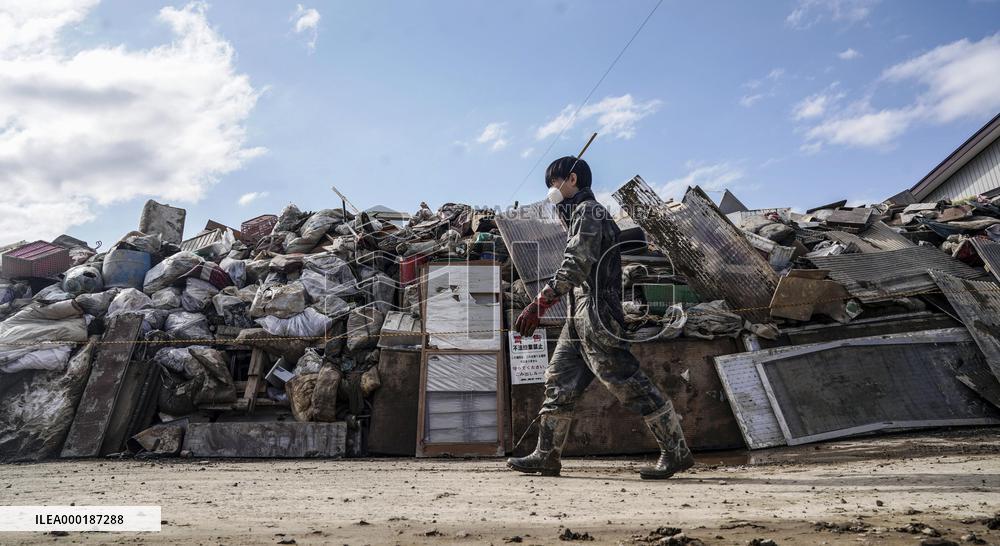 Aftermath of Typhoon Hagibis in Japan