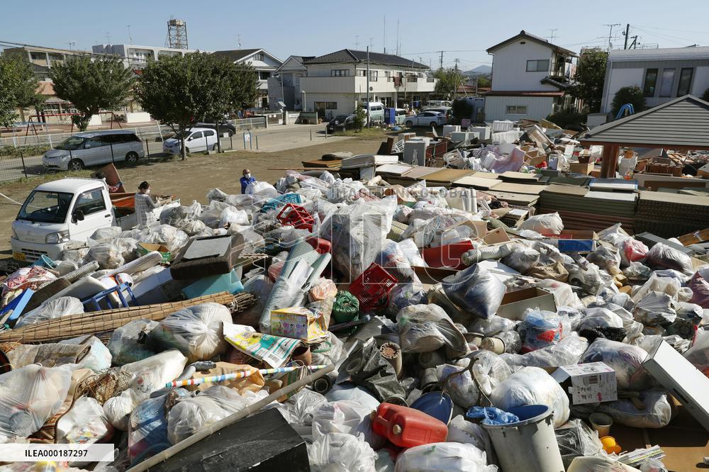 Aftermath of Typhoon Hagibis in Japan
