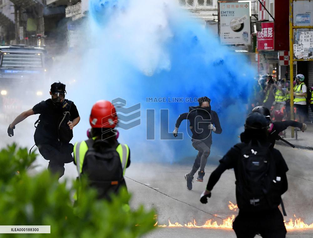 Protest in H.K.