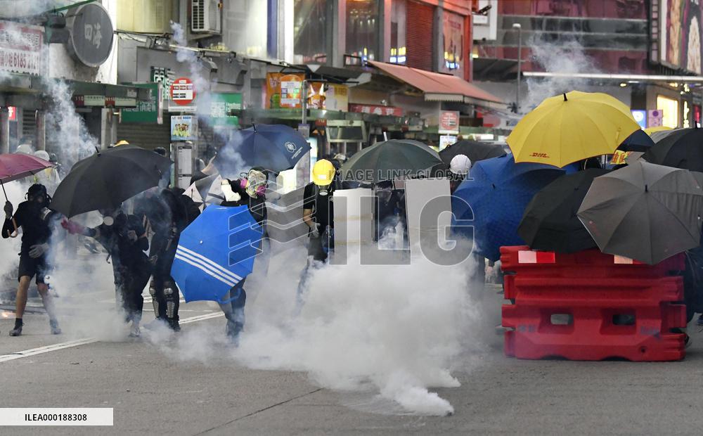 Protest in H.K.