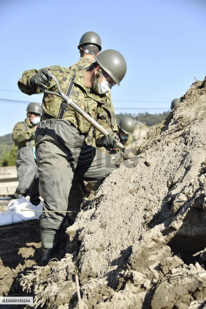 Aftermath of Typhoon Hagibis