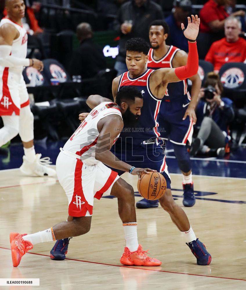 Basketball: Wizards-Rockets NBA game