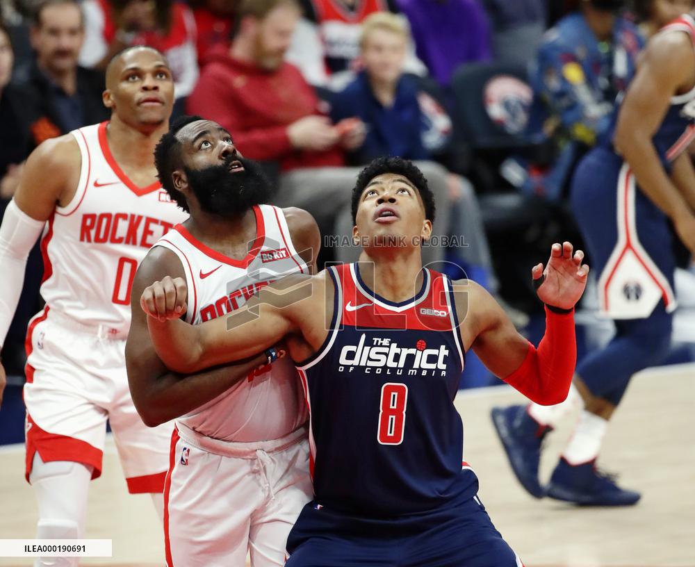 Basketball: Wizards-Rockets NBA game