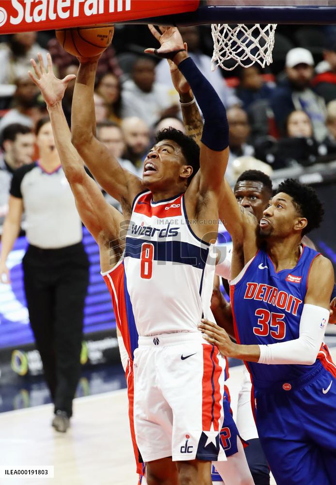 Basketball: Wizards-Pistons NBA game