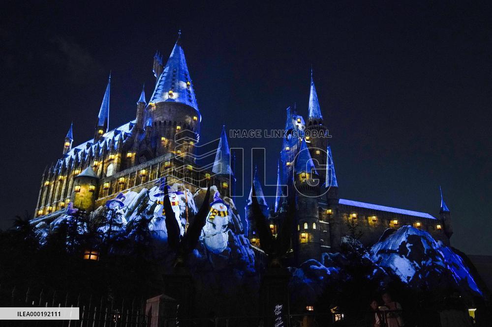 Christmas illuminations at Universal Studios Japan