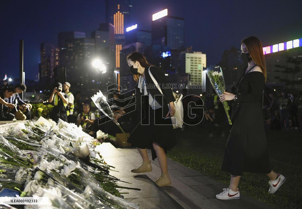 Death of Hong Kong student during protest