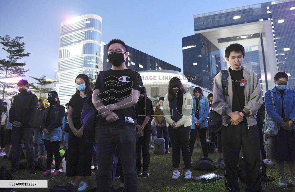 Death of Hong Kong student during protest