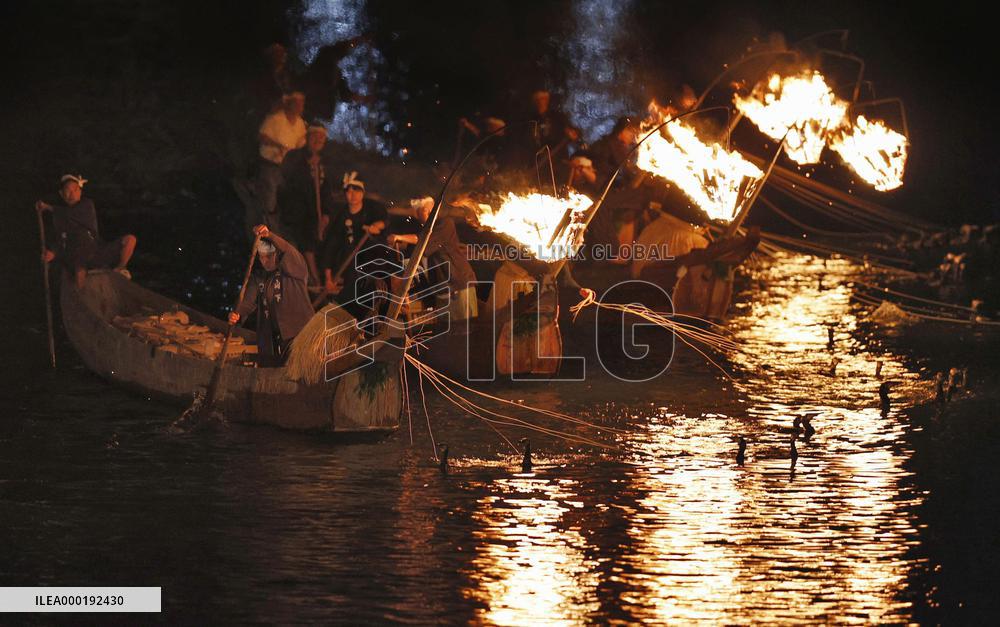 Opening of cormorant fishing season in central Japan