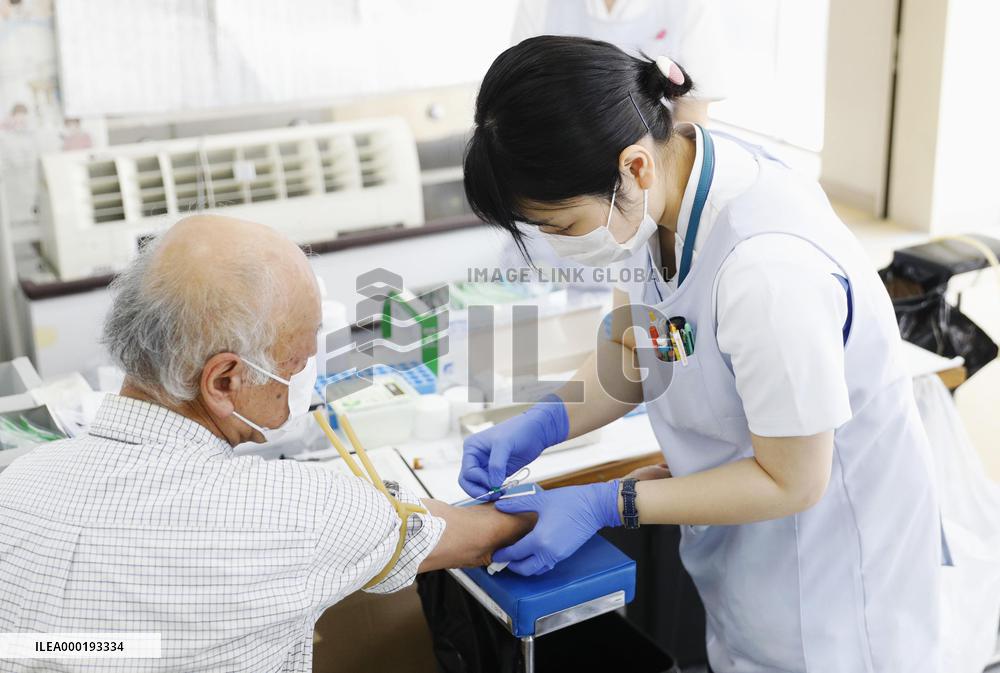 Coronavirus antibody test in Japan
