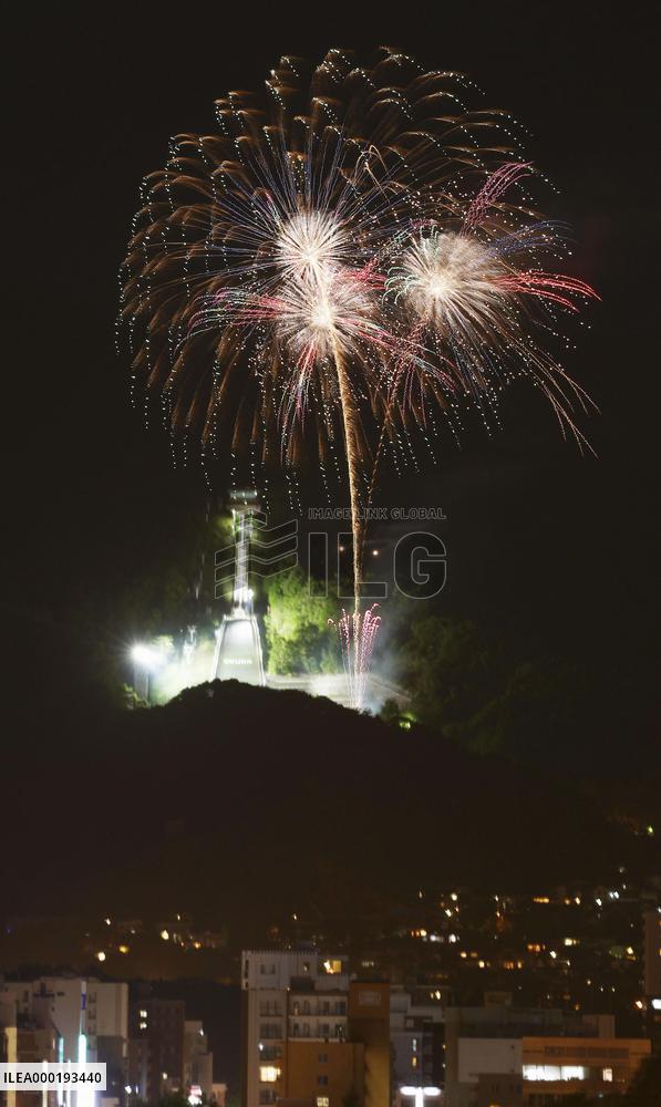 Fireworks light up Japan