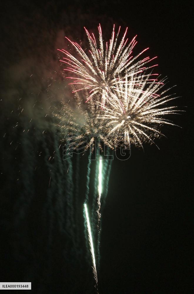Fireworks light up Japan