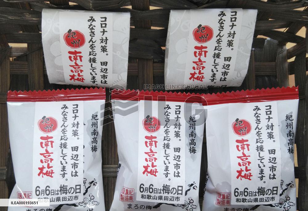 Wakayama pickled plums for COVID-19-battling medical staff