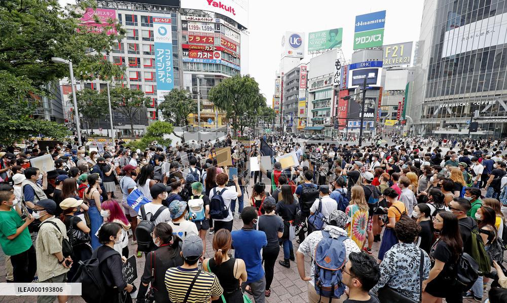 George Floyd protest in Tokyo