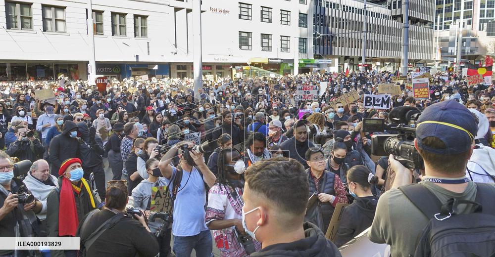 Sydney protest over George Floyd killing