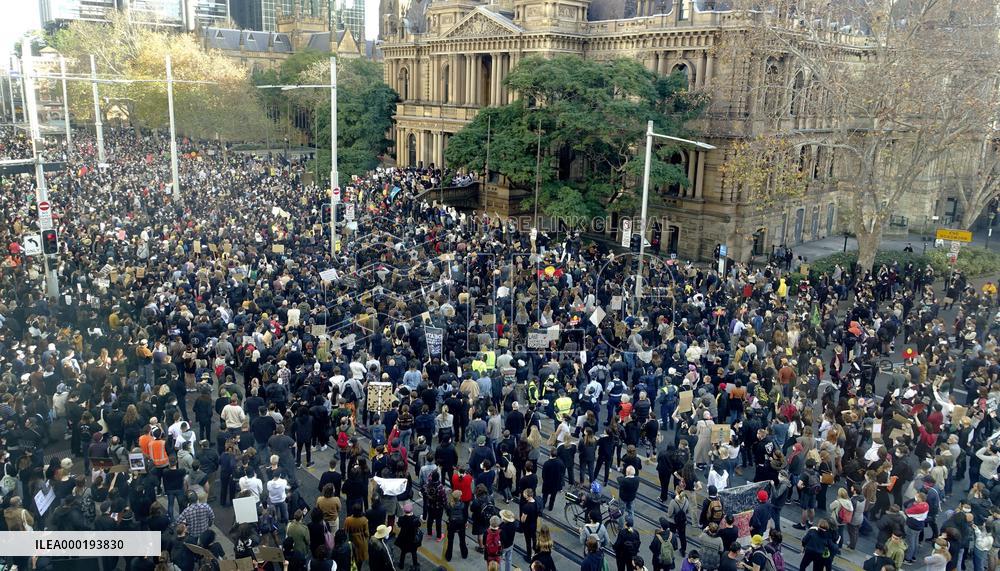 Sydney protest over George Floyd killing