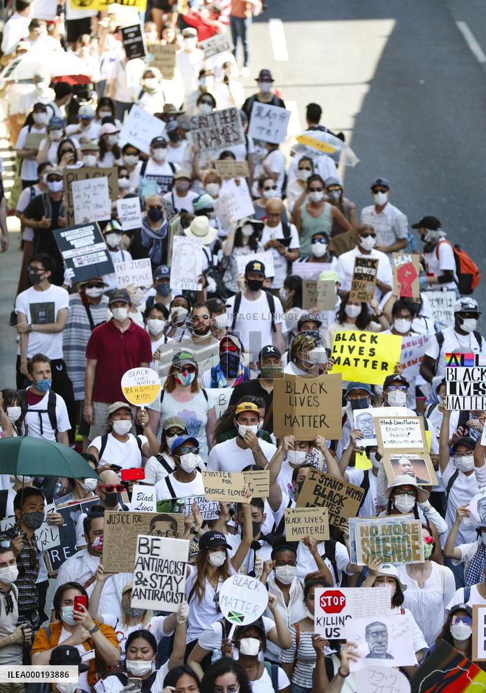 George Floyd protest in Osaka