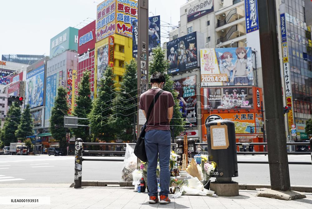 12th anniv. of Akihabara deadly stabbing rampage