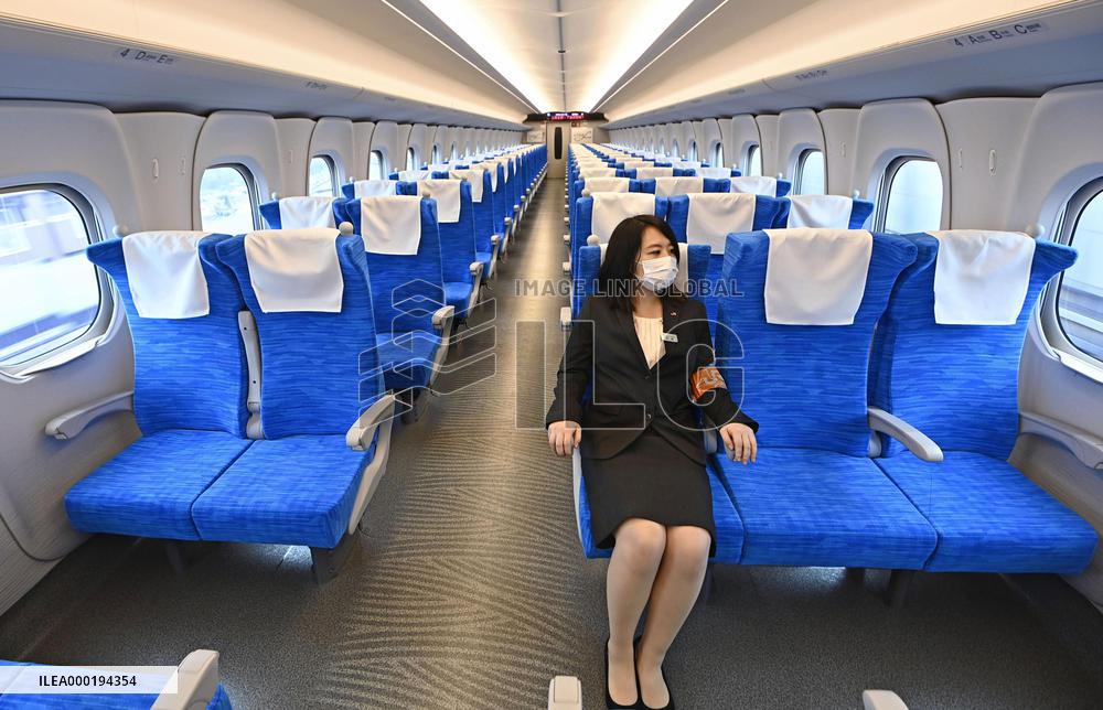 New shinkansen bullet train