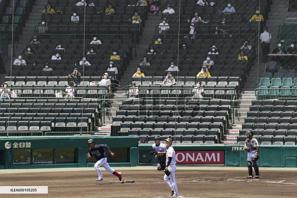 Koshien baseball stadium allows in spectators
