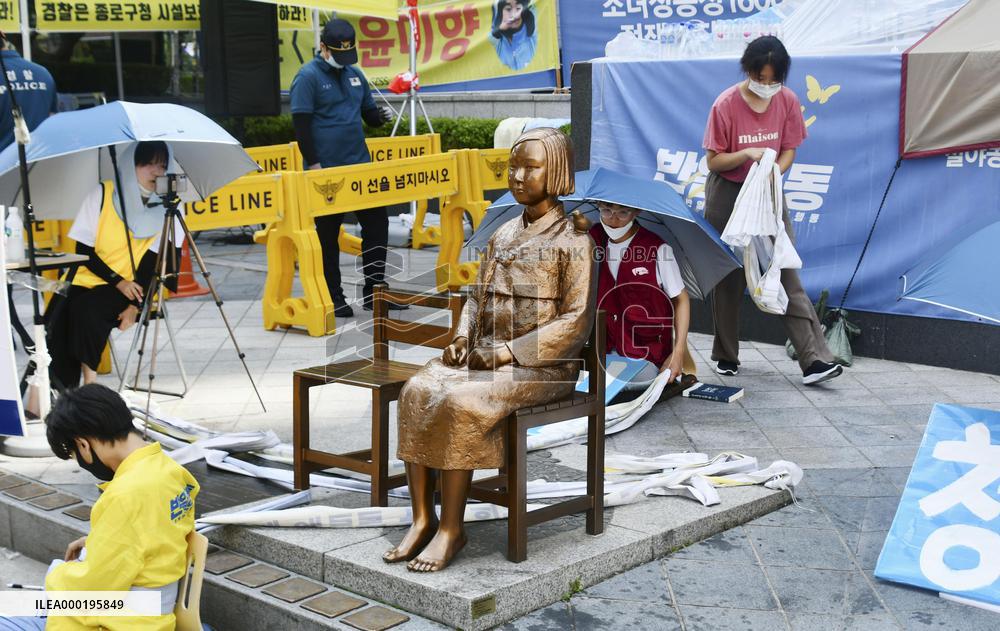 Rallies banned near "comfort women" statue in Seoul