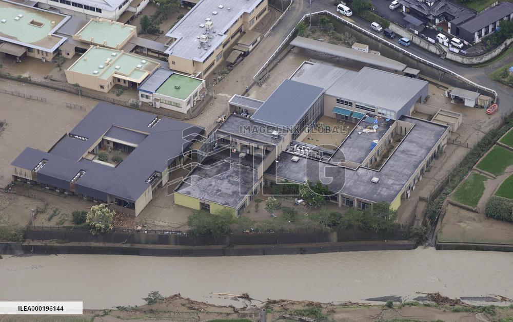 Aftermath of torrential rain in southwestern Japan