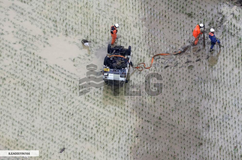 Aftermath of torrential rain in southwestern Japan