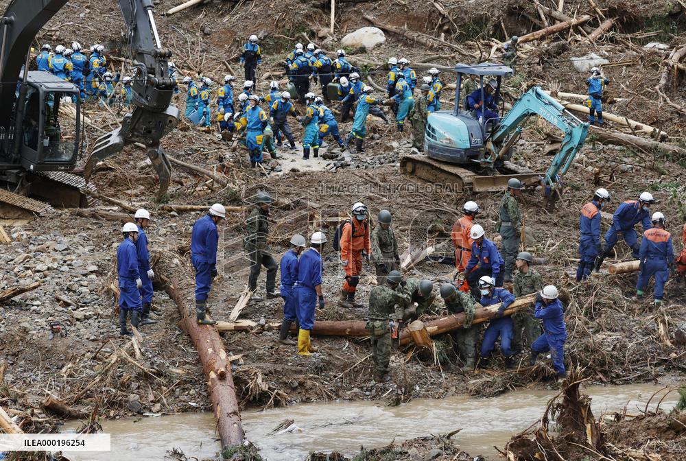 Aftermath of torrential rain in southwestern Japan