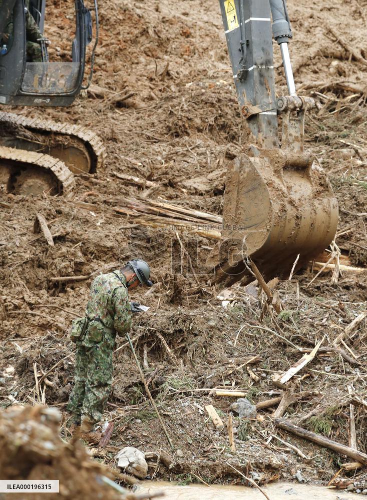 Aftermath of torrential rain in southwestern Japan