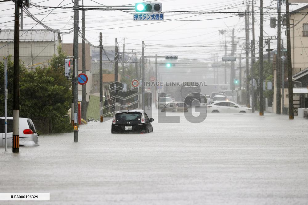 Torrential rain in southwestern Japan