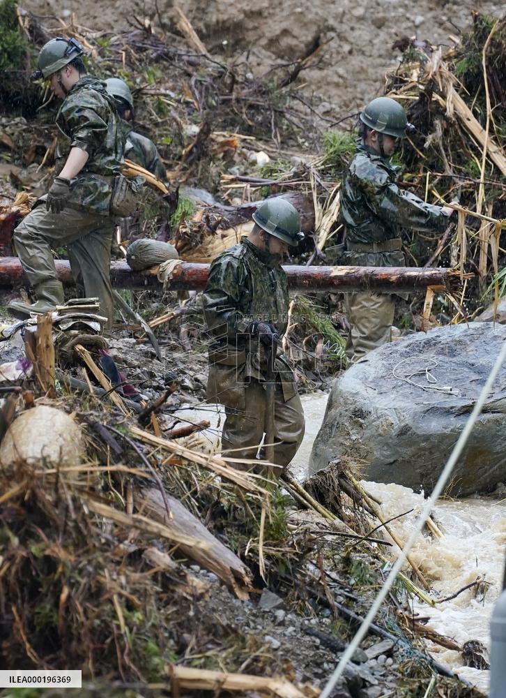 Aftermath of torrential rain in southwestern Japan