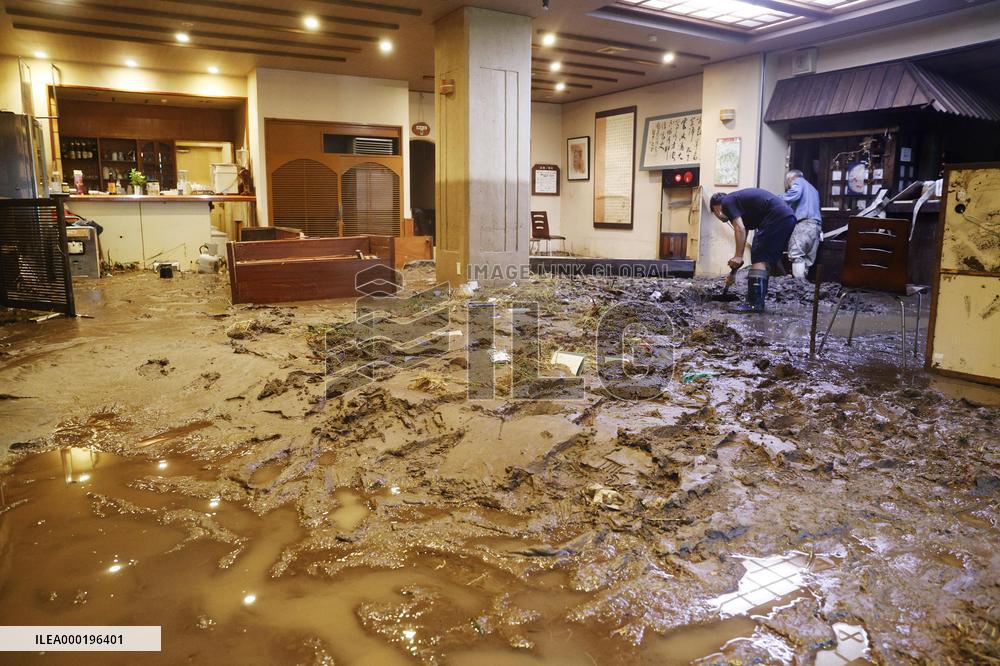 Torrential rain in southwestern Japan