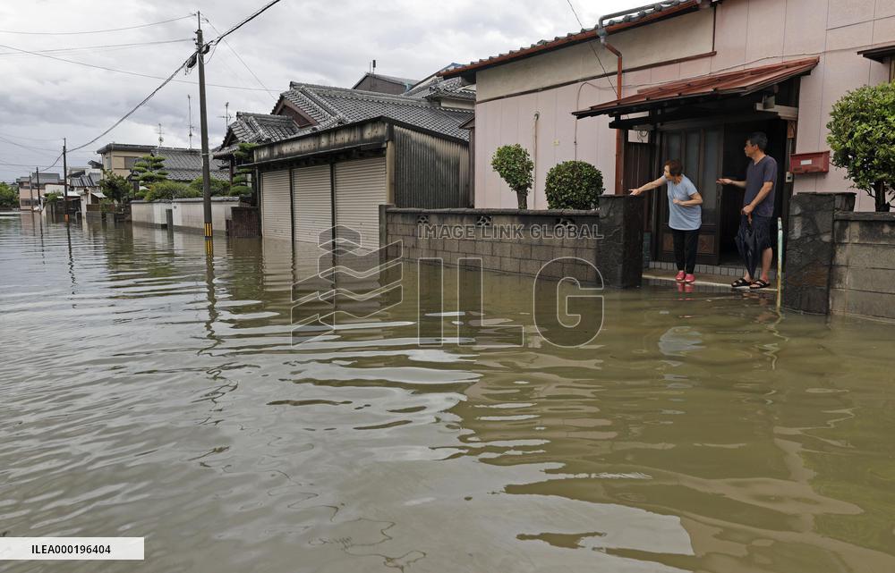 Torrential rain in southwestern Japan