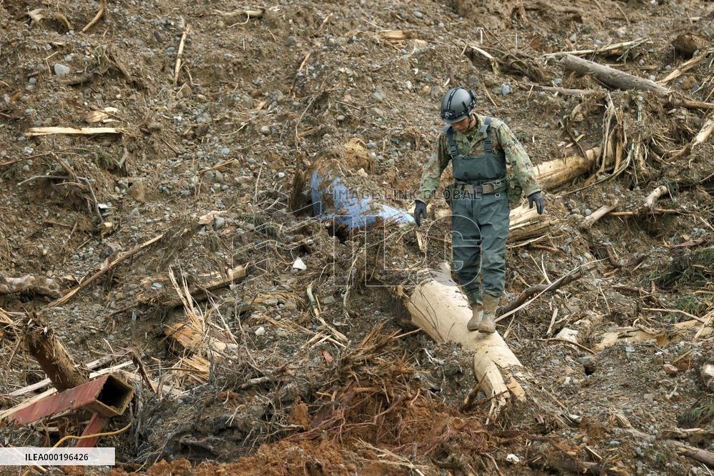 Aftermath of torrential rain in southwestern Japan