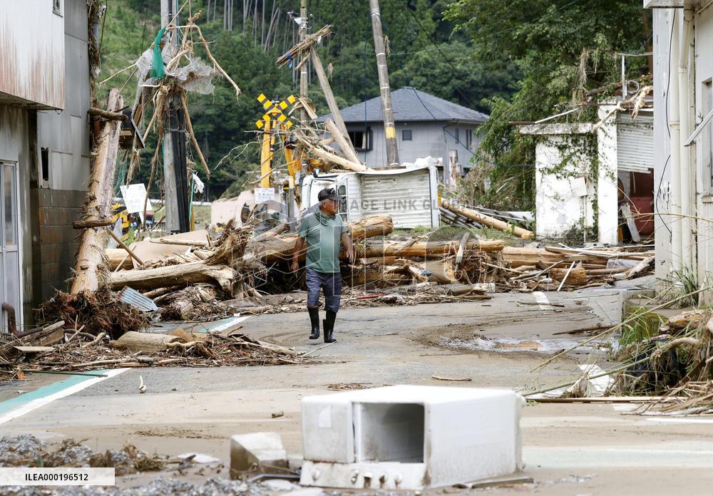 Torrential rain in southwestern Japan