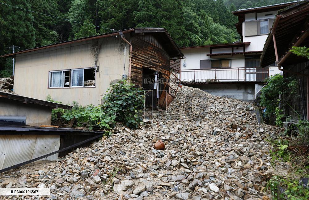 Torrential rain in central Japan